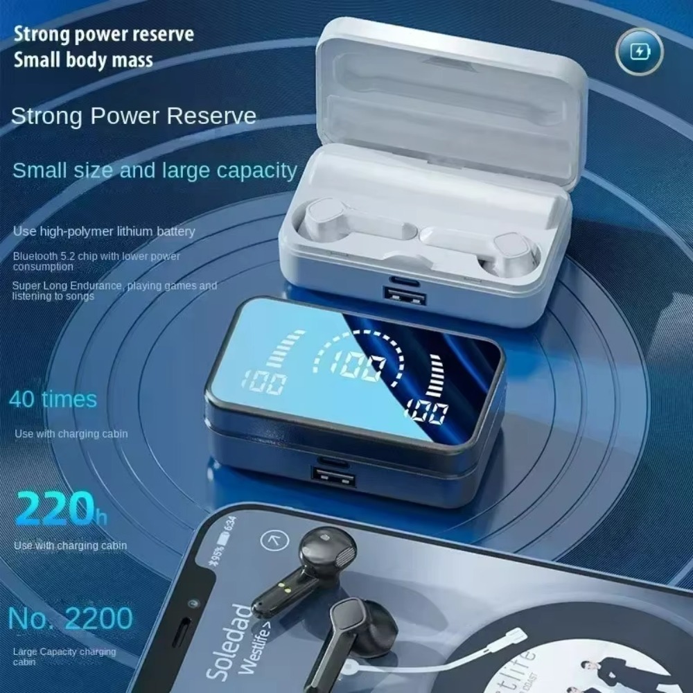 QCY TWS S20 Earphone Bluetooth - đánh giá và giá Earbuds Charging Case
