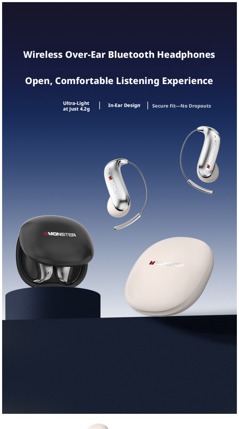 MONSTER C01 Open Ear Hook Wire - đánh giá và giá Sports Earphone Hook