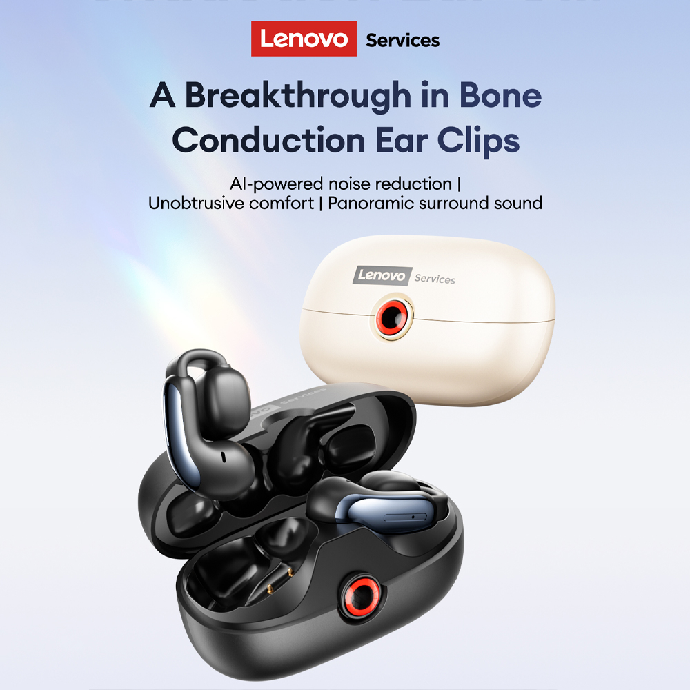 Lenovo LES-108 Bone Conduction - đánh giá và giá Earbuds Charging Case