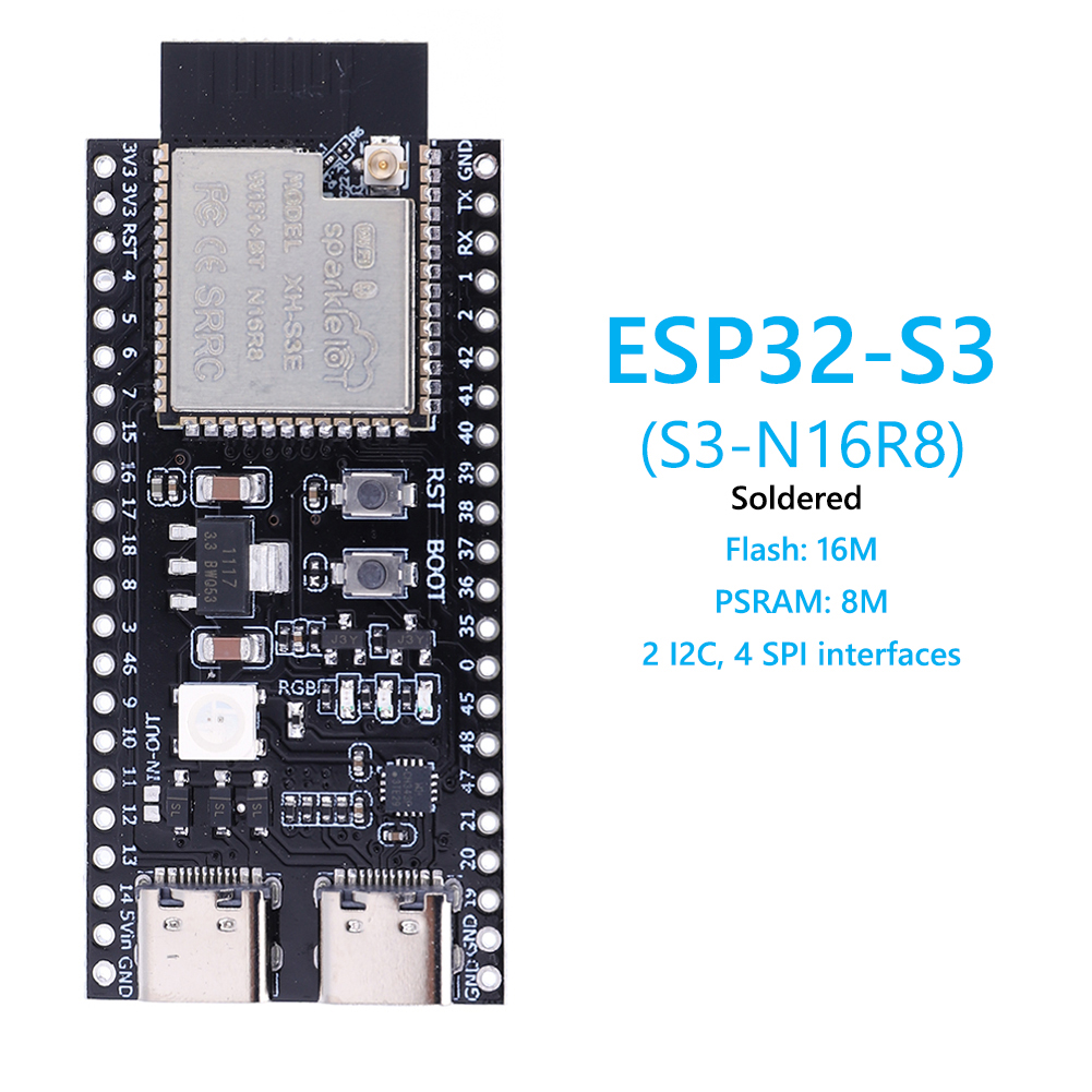 ESP32 S3 N16R8 N8R2 Dual Type- - đánh giá và giá Usb C Earphone