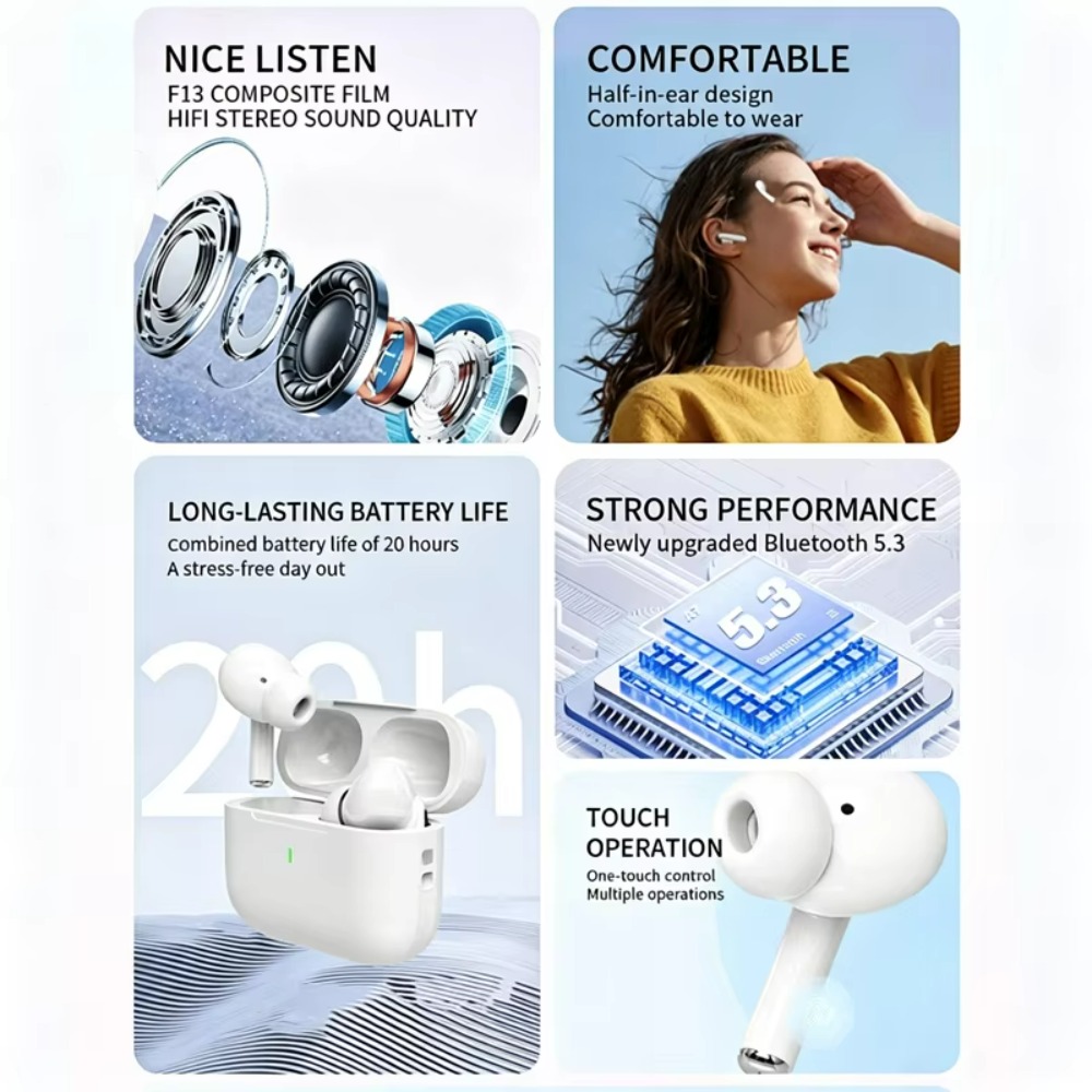 2028 New A7 Pro Bluetooth Head - đánh giá và giá Earbuds Charging Case